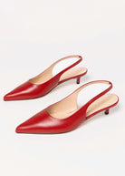 swatch_Red Leather kitten heel pump