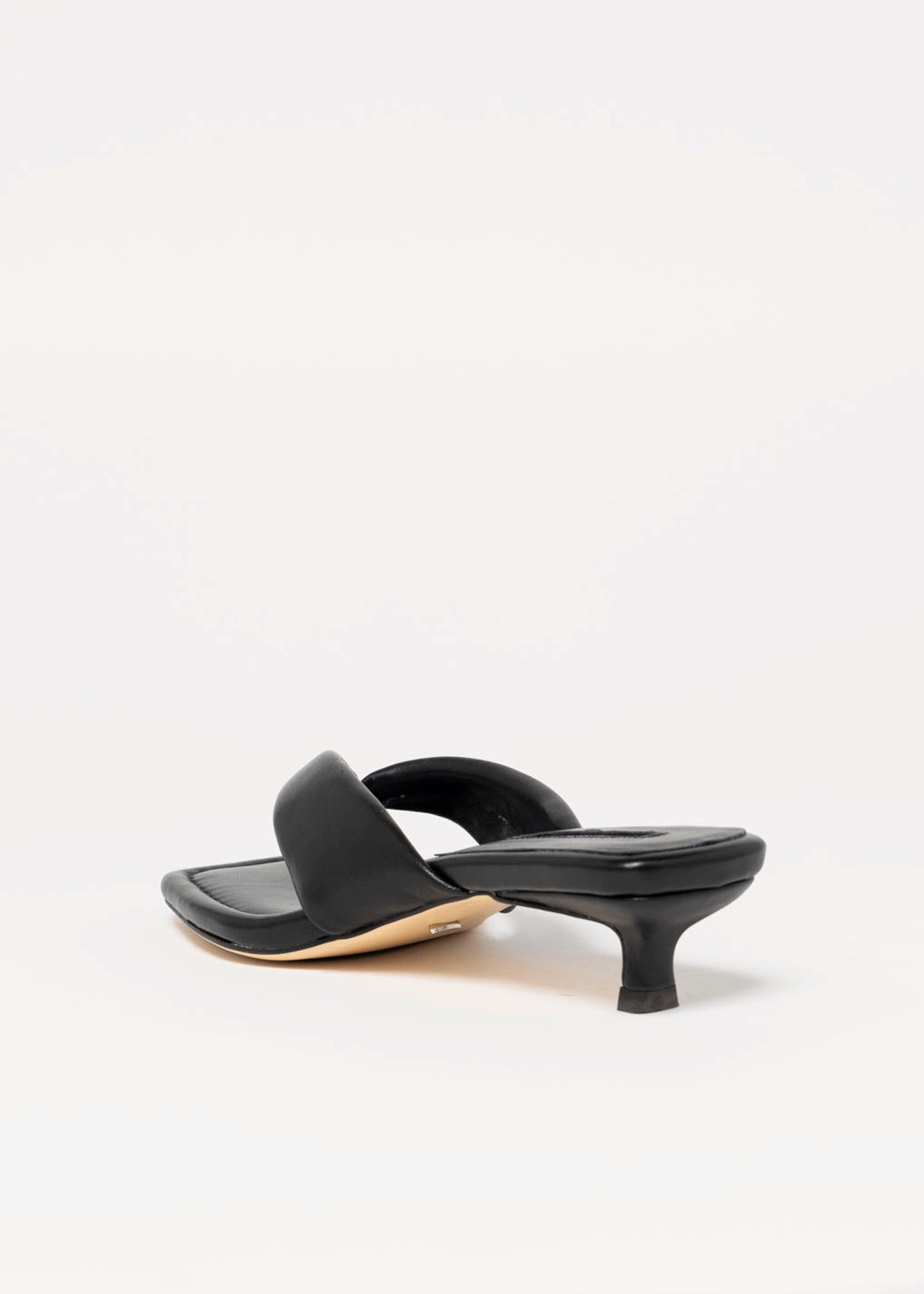 swatch_Black Leather Tony Bianco tropic heeled thong