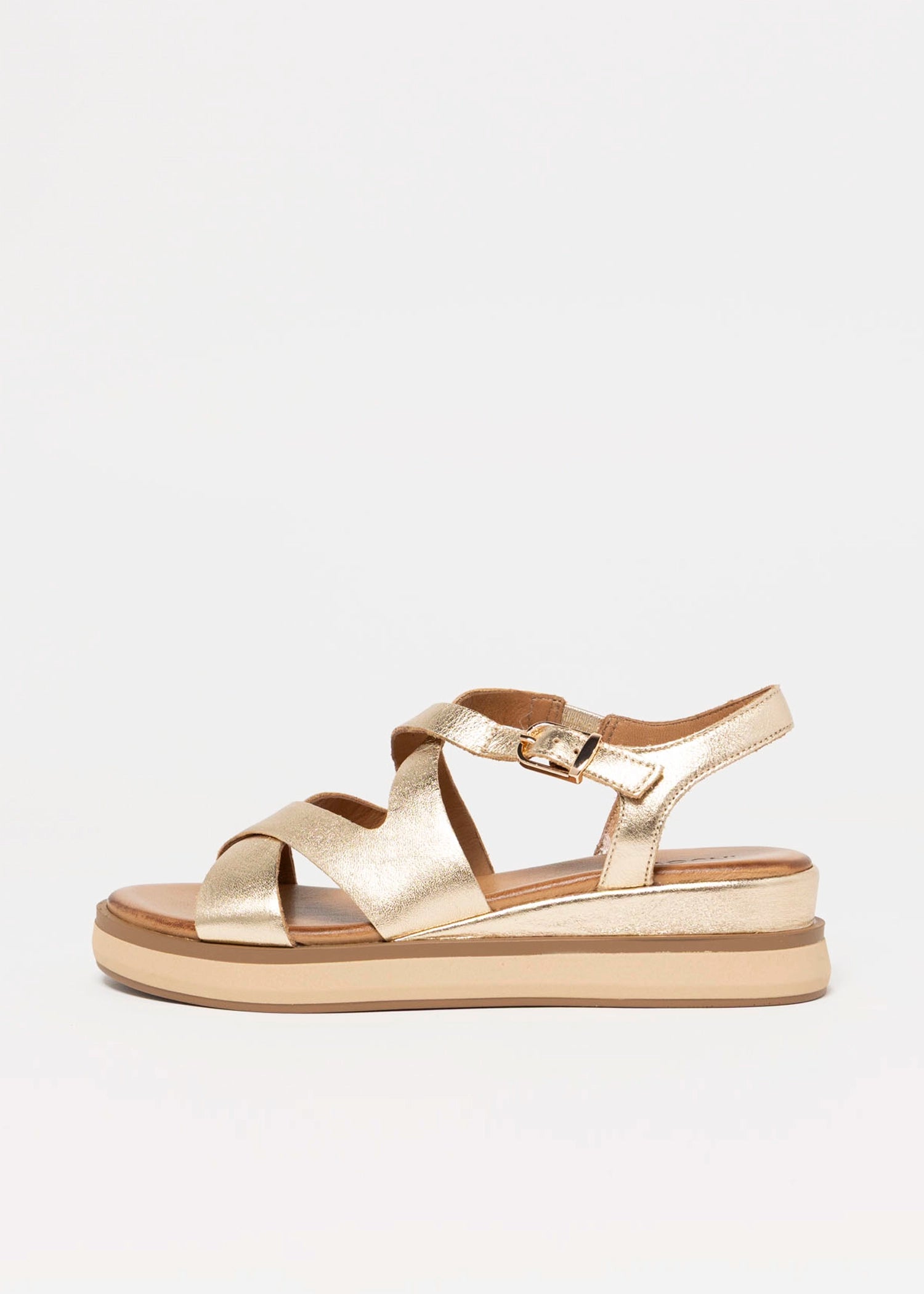 swatch_Gold Leather inuovo platform sport sandal