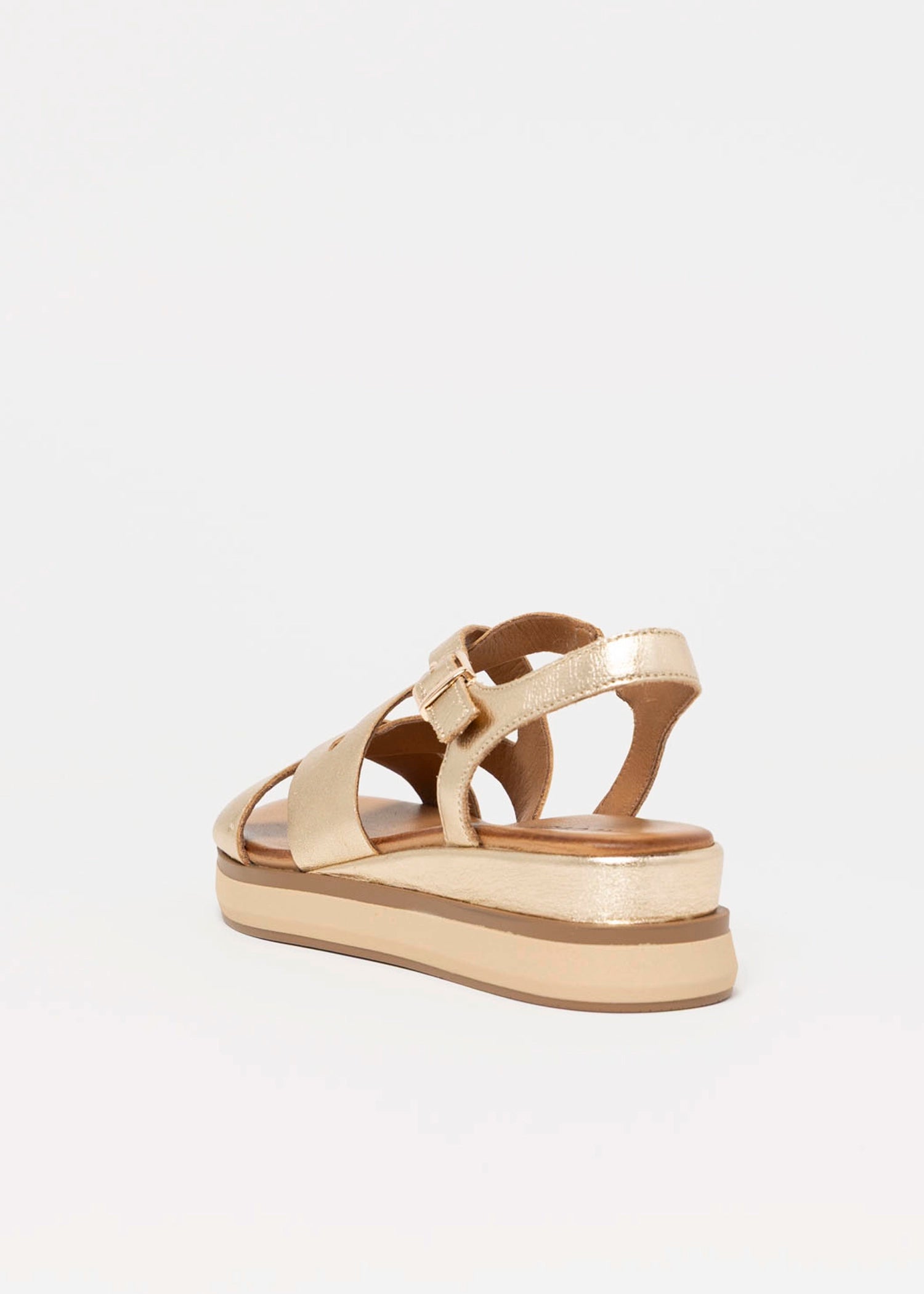 swatch_Gold Leather inuovo platform sport sandal