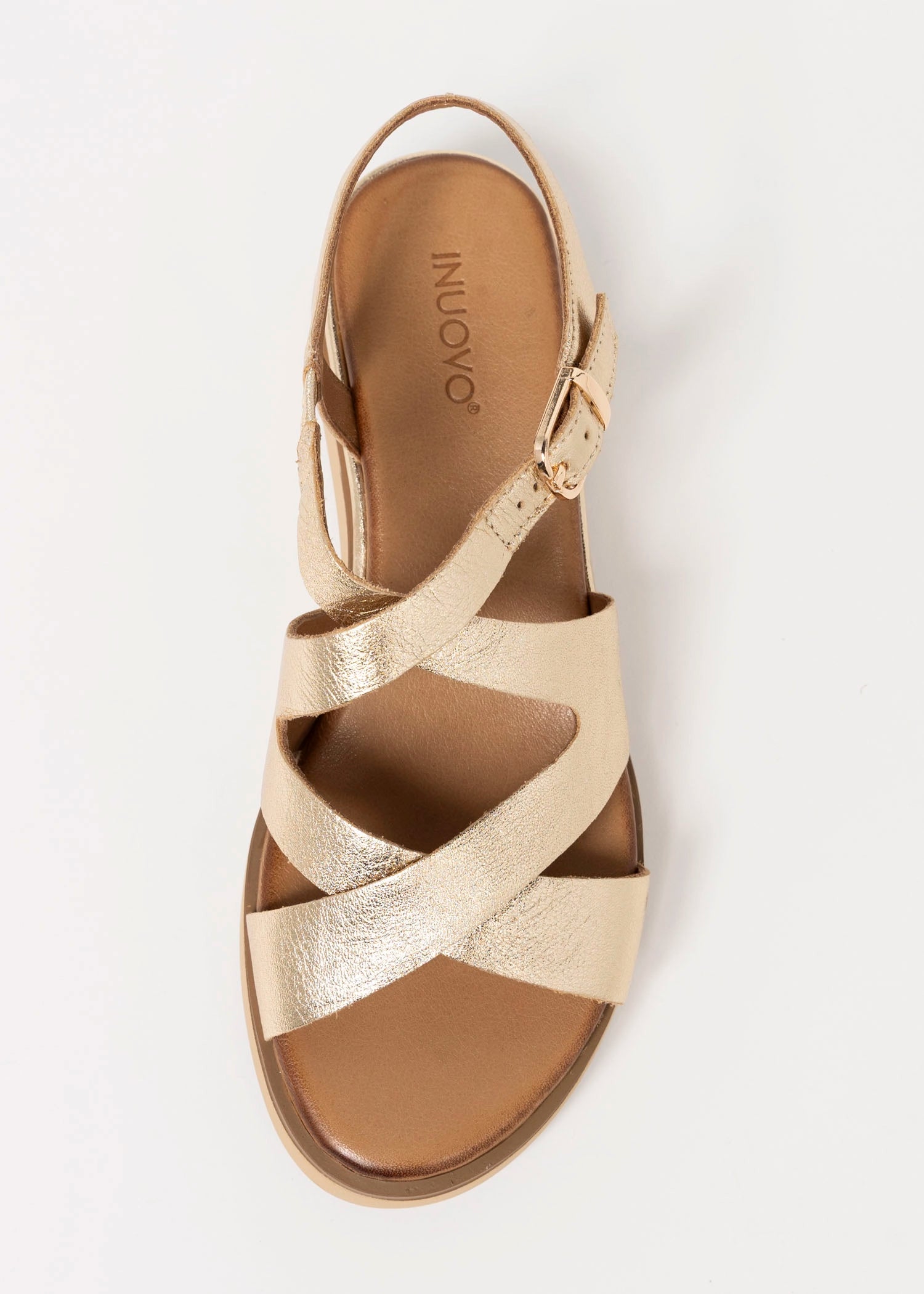 swatch_Gold Leather inuovo platform sport sandal