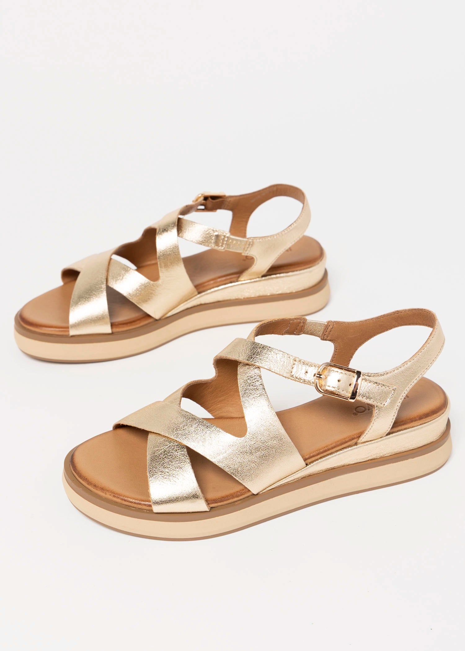 swatch_Gold Leather inuovo platform sport sandal