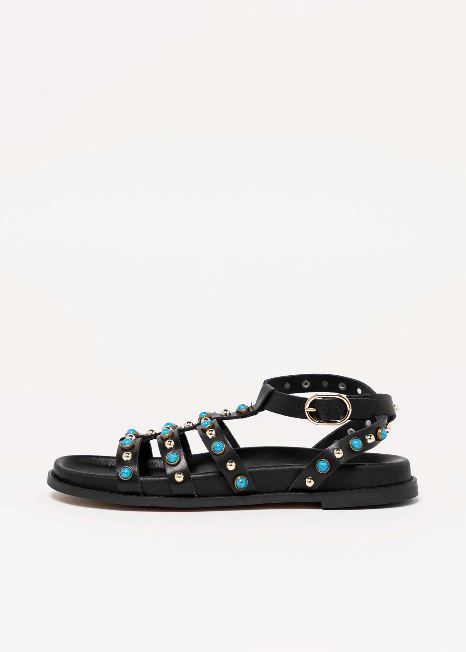 swatch_Black inuovo studded fisherman sandal