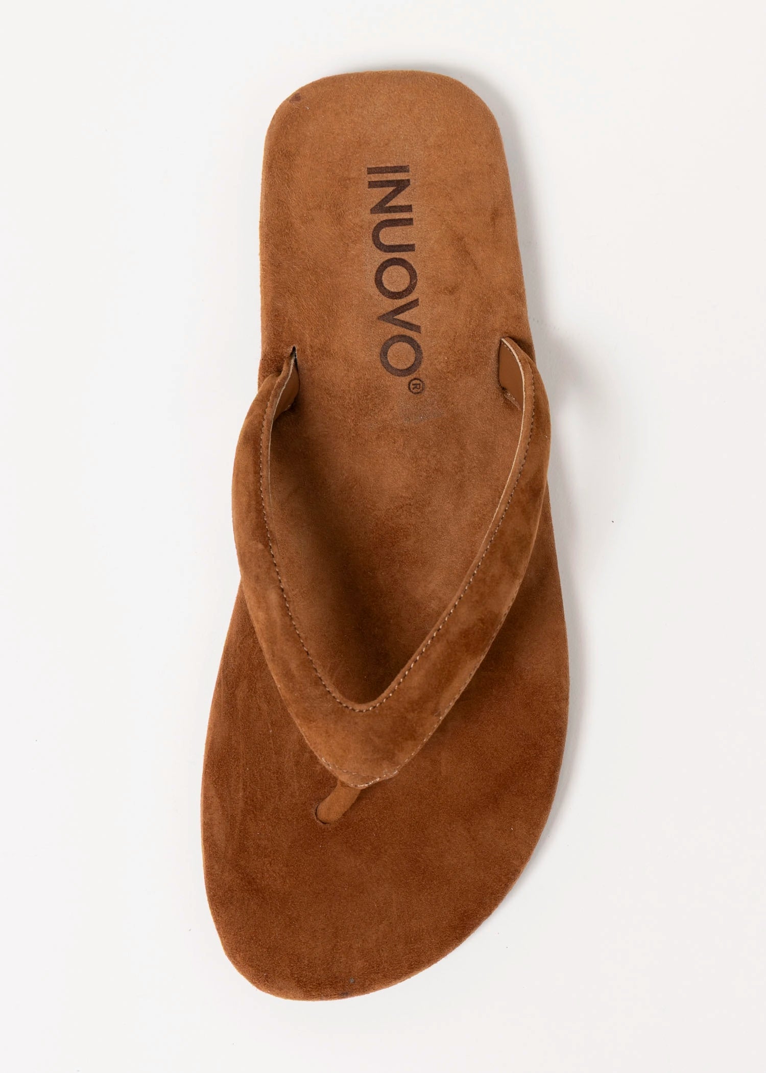 swatch_Tan Suede inuovo flat thong sandal