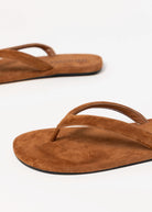swatch_Tan Suede inuovo flat thong sandal