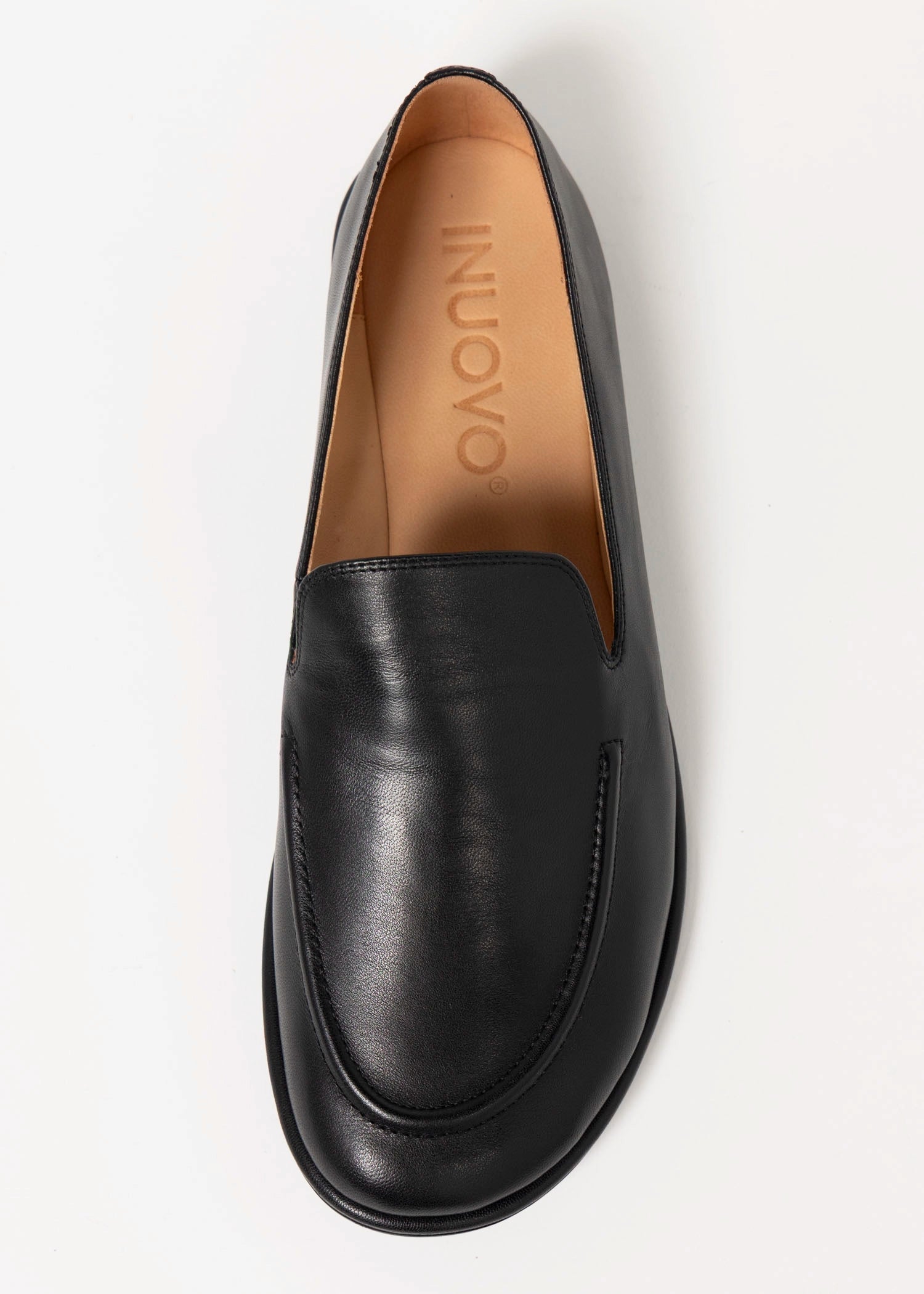 swatch_Black Leather inuovo leather loafer