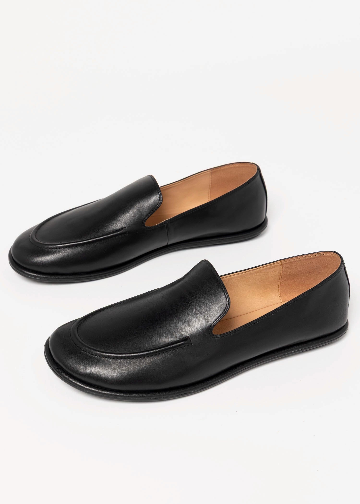 swatch_Black Leather inuovo leather loafer