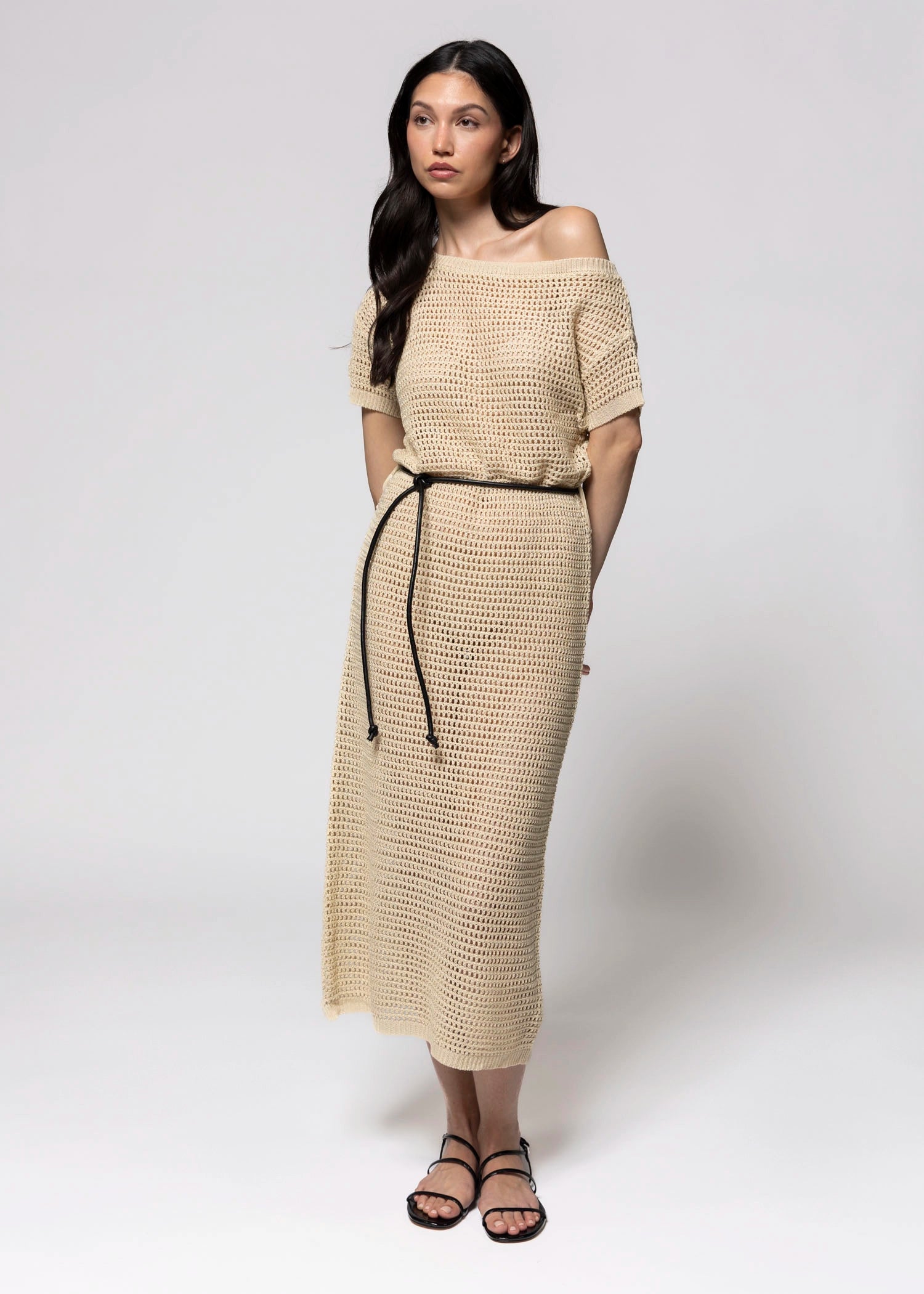 swatch_Beige arden knit cover-up dress