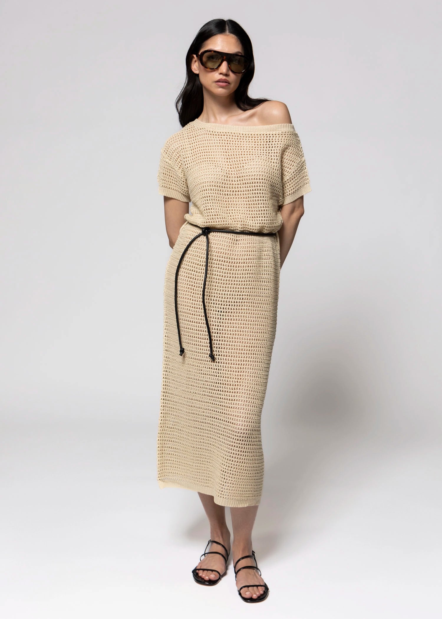 swatch_Beige arden knit cover-up dress