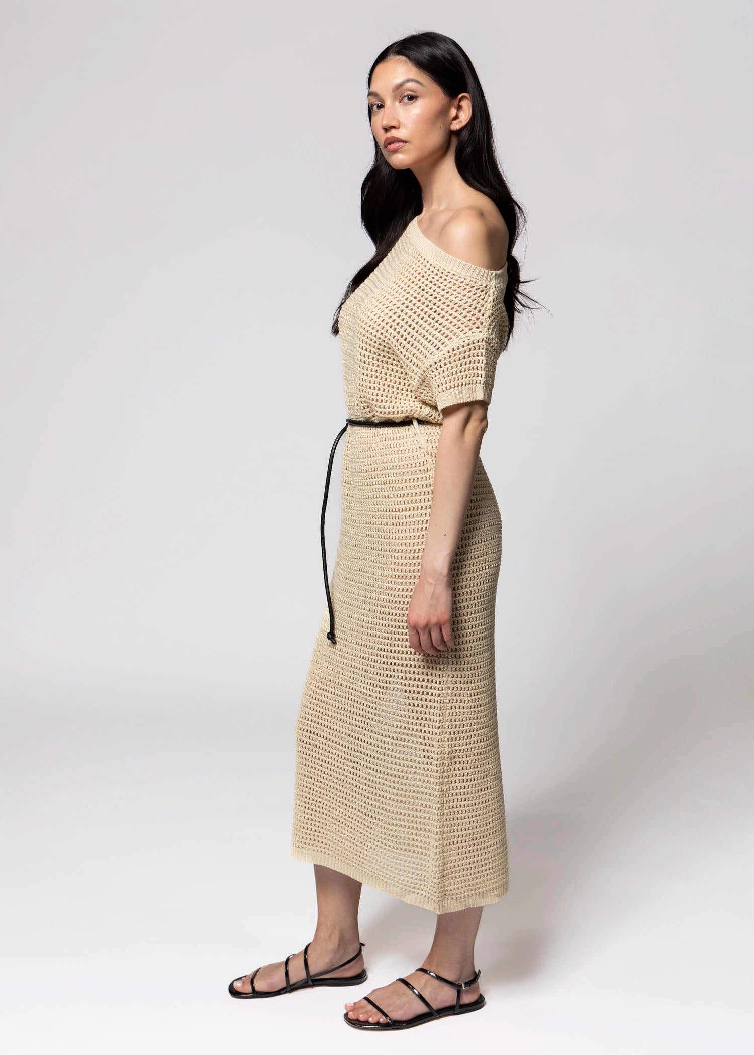 swatch_Beige arden knit cover-up dress