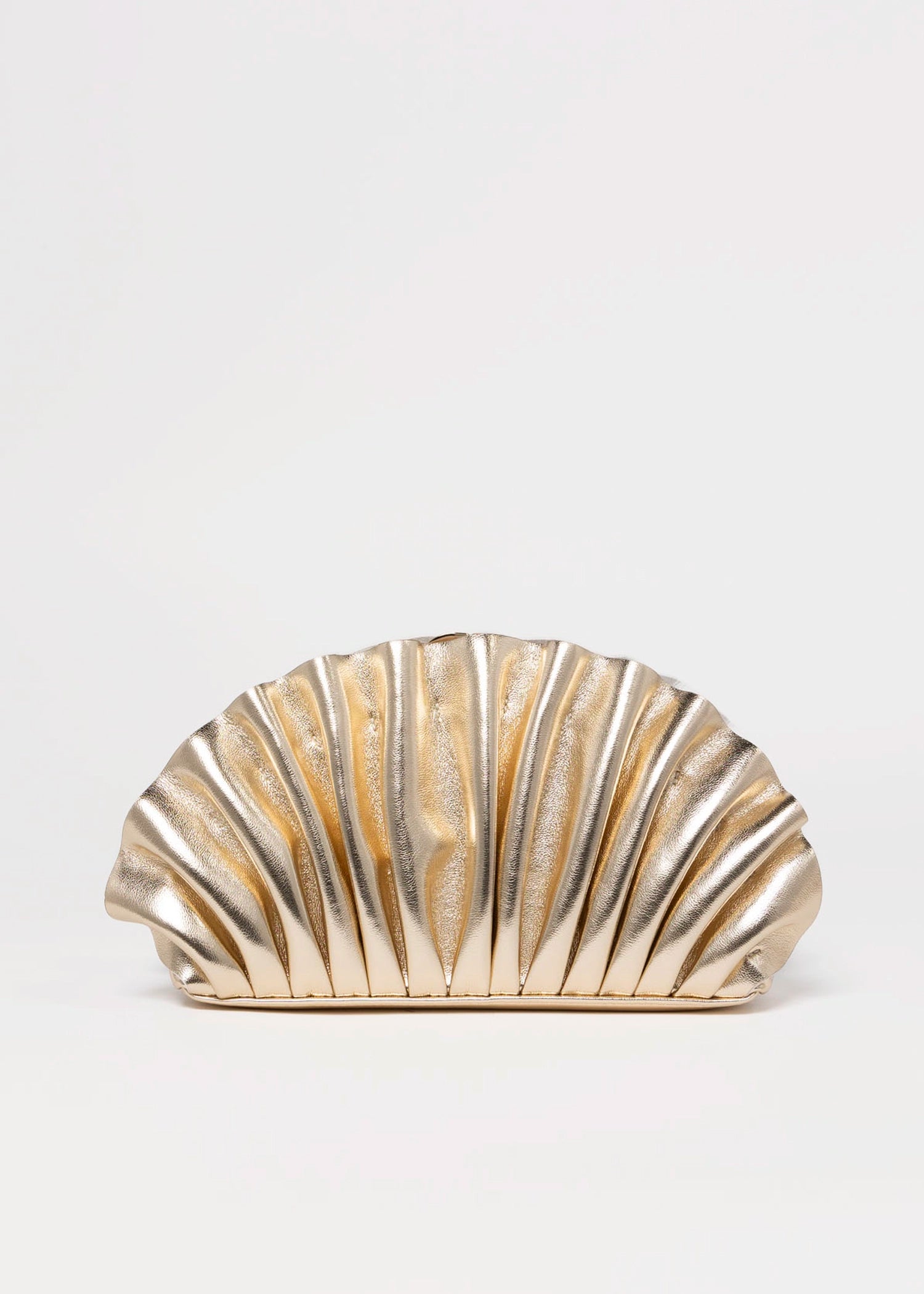 swatch_Gold olga berg hollie pleated clutch