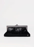 swatch_Black olga berg zara mesh frame clutch