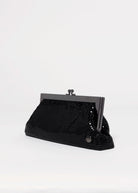 swatch_Black olga berg zara mesh frame clutch