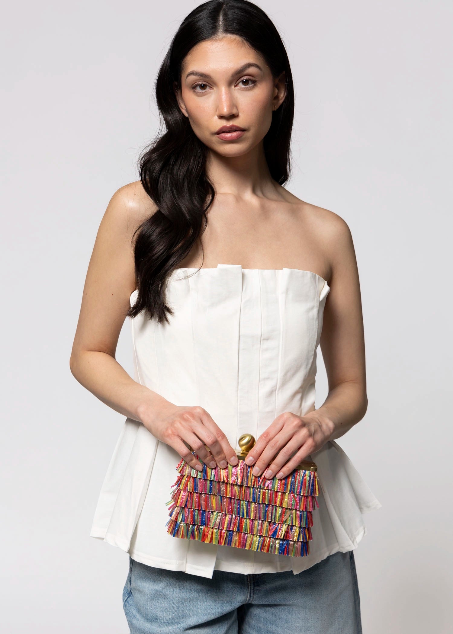 swatch_Multi olga berg carlita carnivale fringe clutch