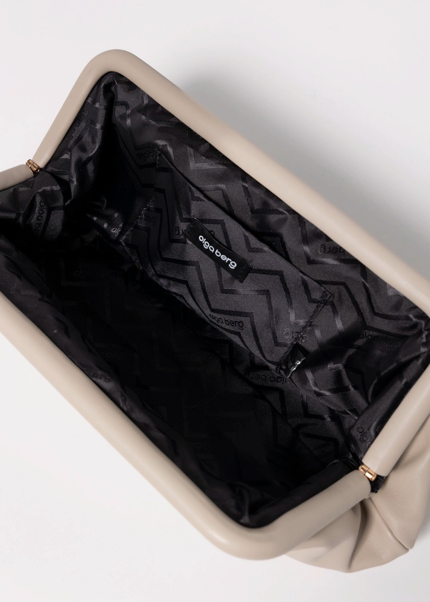 swatch_Mink olga berg catherine gathered clutch