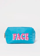 swatch_Face blue zipper pouch
