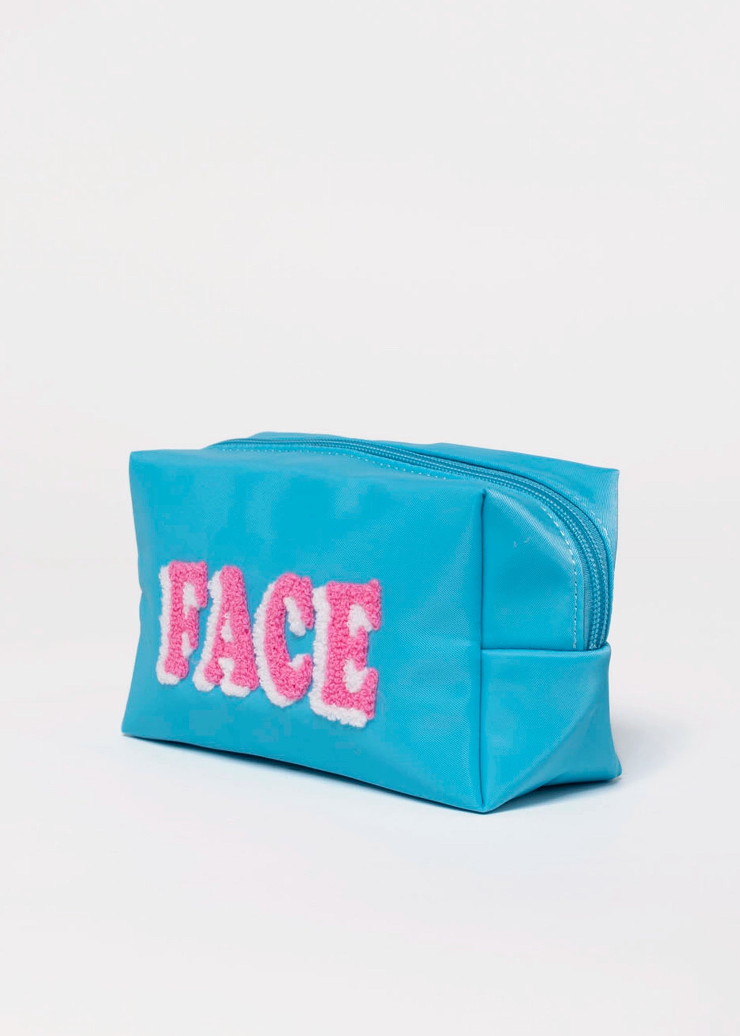 swatch_Face blue zipper pouch