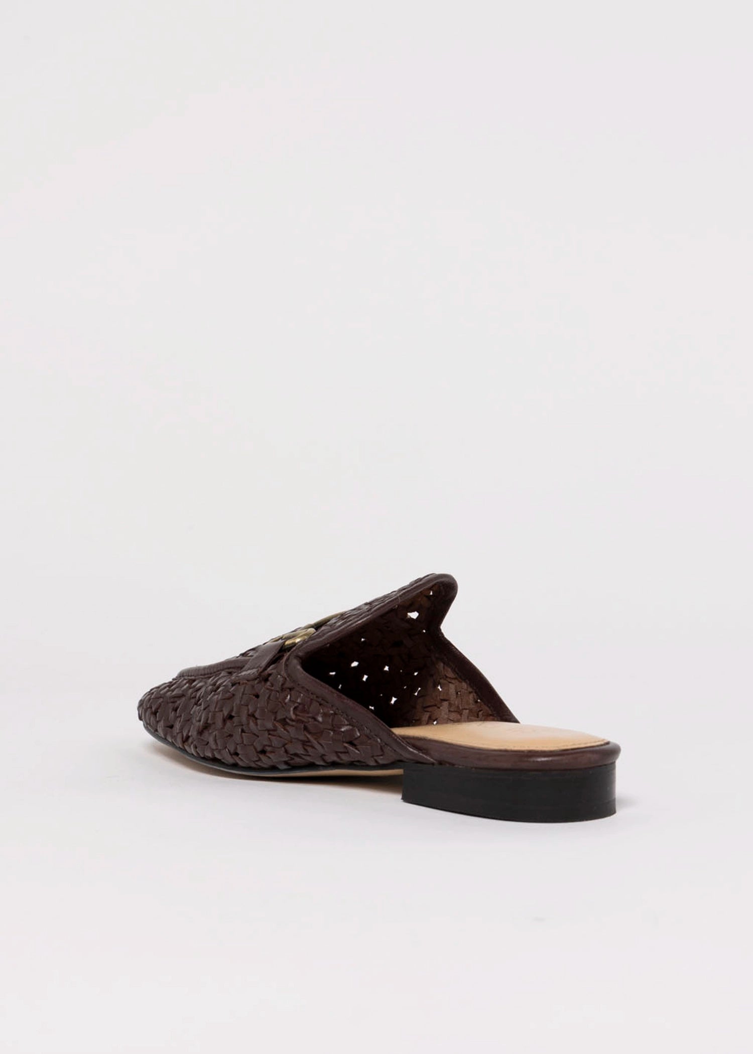 swatch_Brown Leather silent d cora woven mule