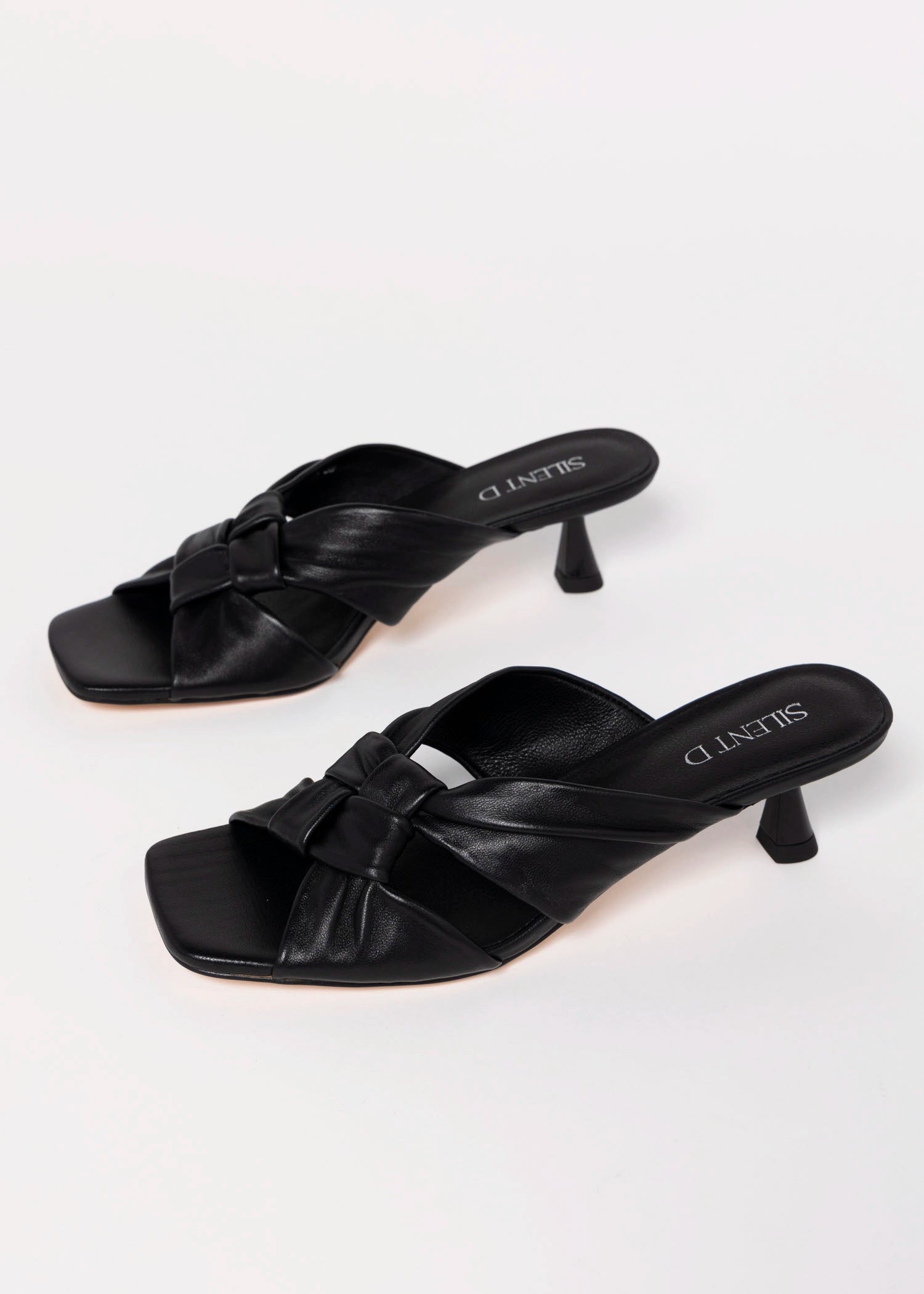 swatch_Black Leather silent d kineta heeled sandal