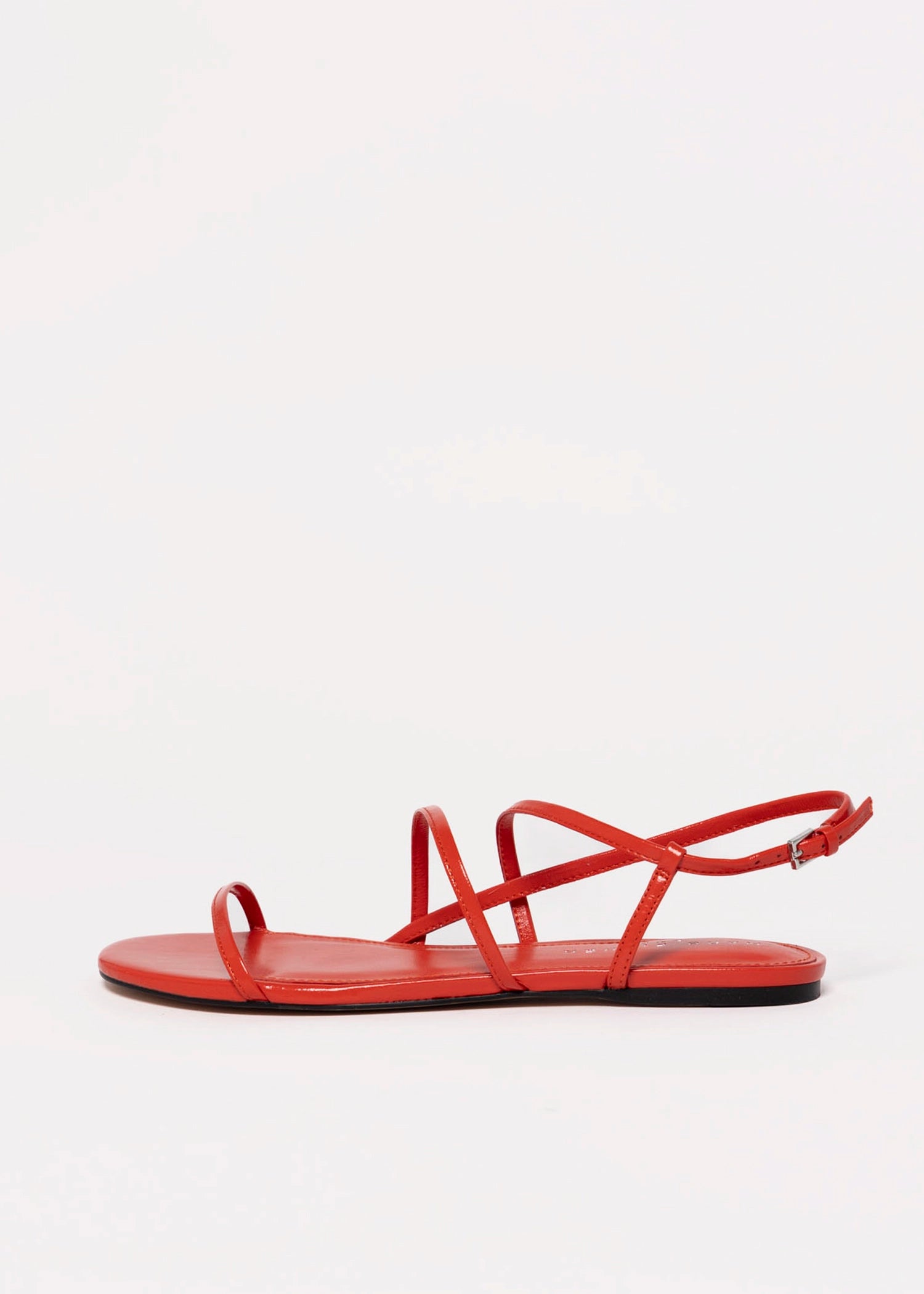 swatch_Red Leather marc fisher elysha flat sandal