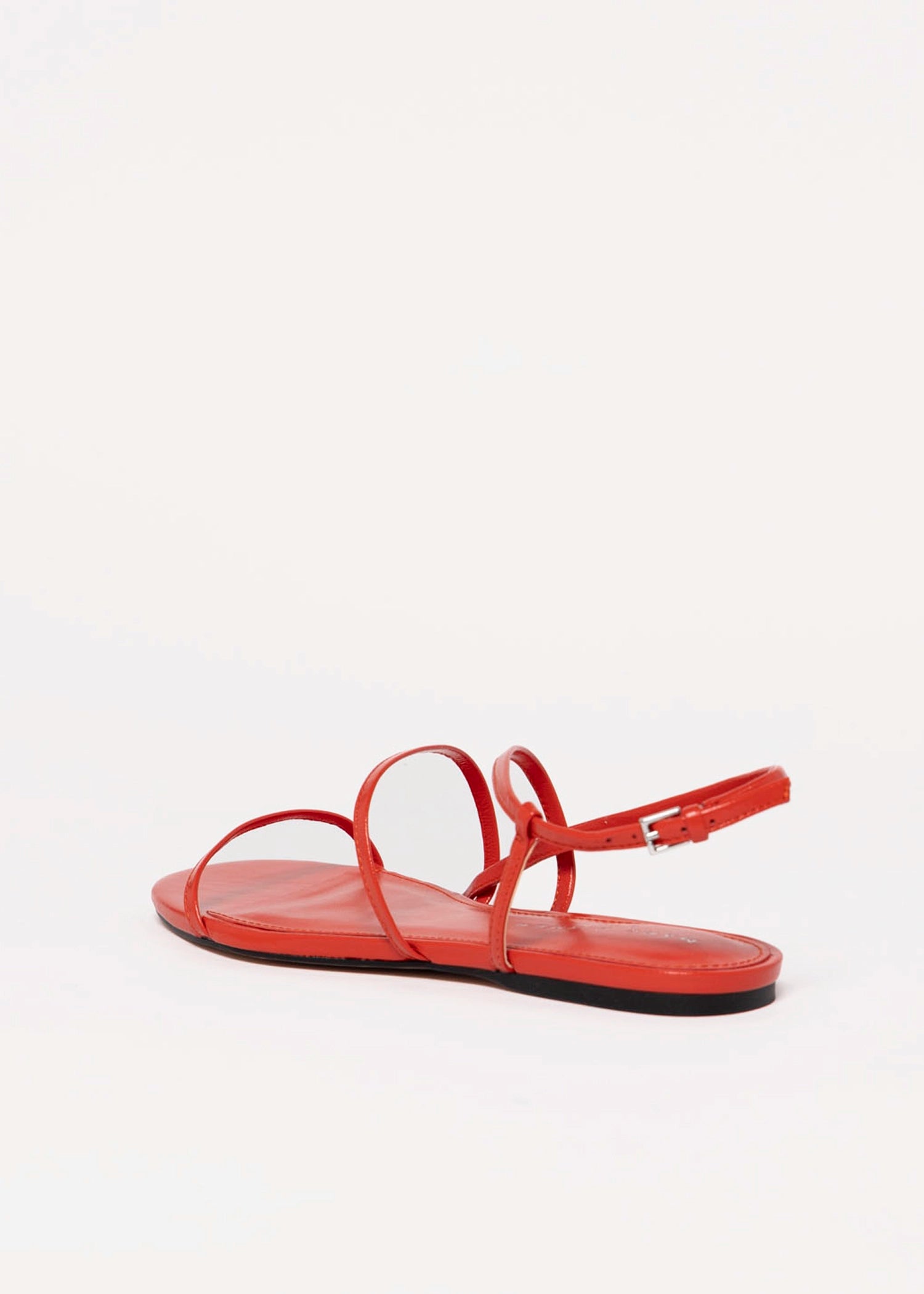 swatch_Red Leather marc fisher elysha flat sandal