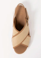 swatch_Beige Raffia sorel kinetic aura platform sandal