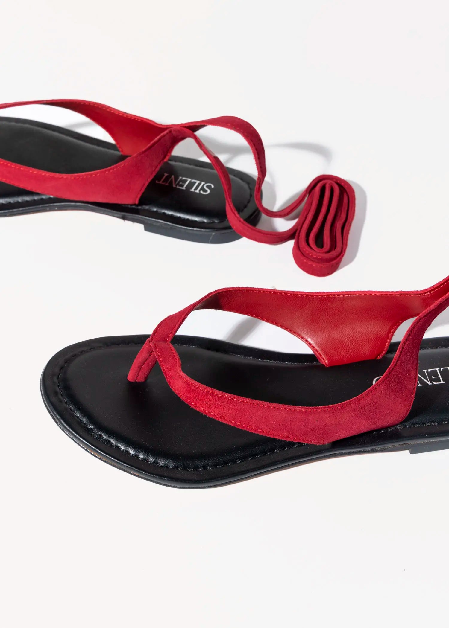 swatch_red alicia thong sandal flat sandals