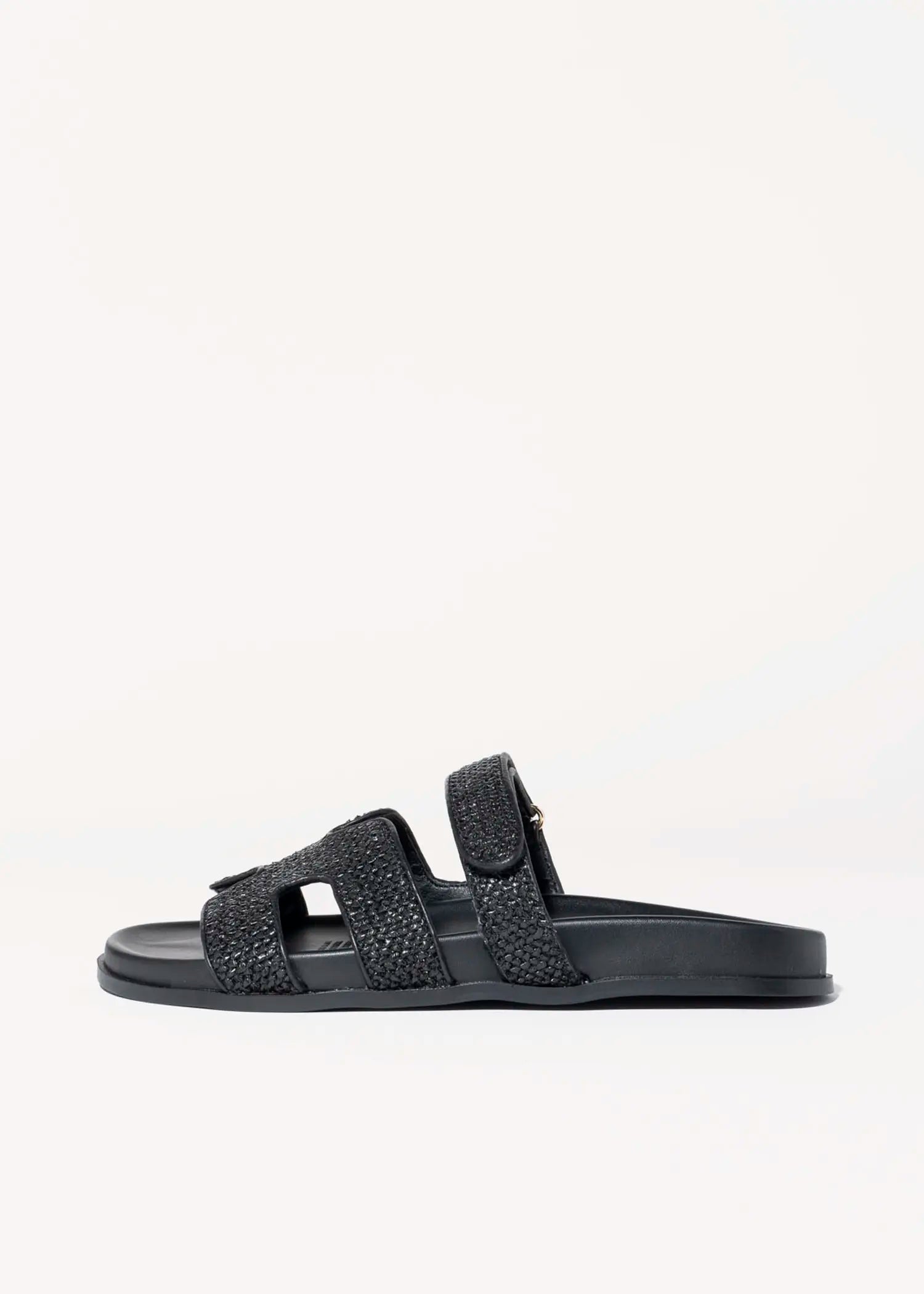 swatch_black hayzlen slide sandal flat sandals