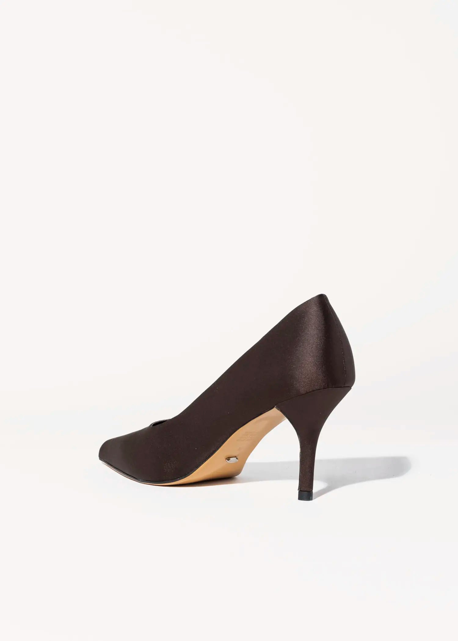 swatch_chocolate satin chloe satin pump heels