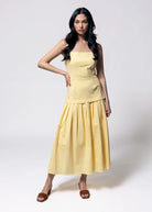 swatch_Yellow drop waist maxi dress