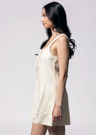 swatch_Cream blank NYC chalk mark linen mini dress
