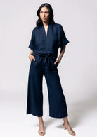 swatch_Navy fifteen twenty mason linen pant