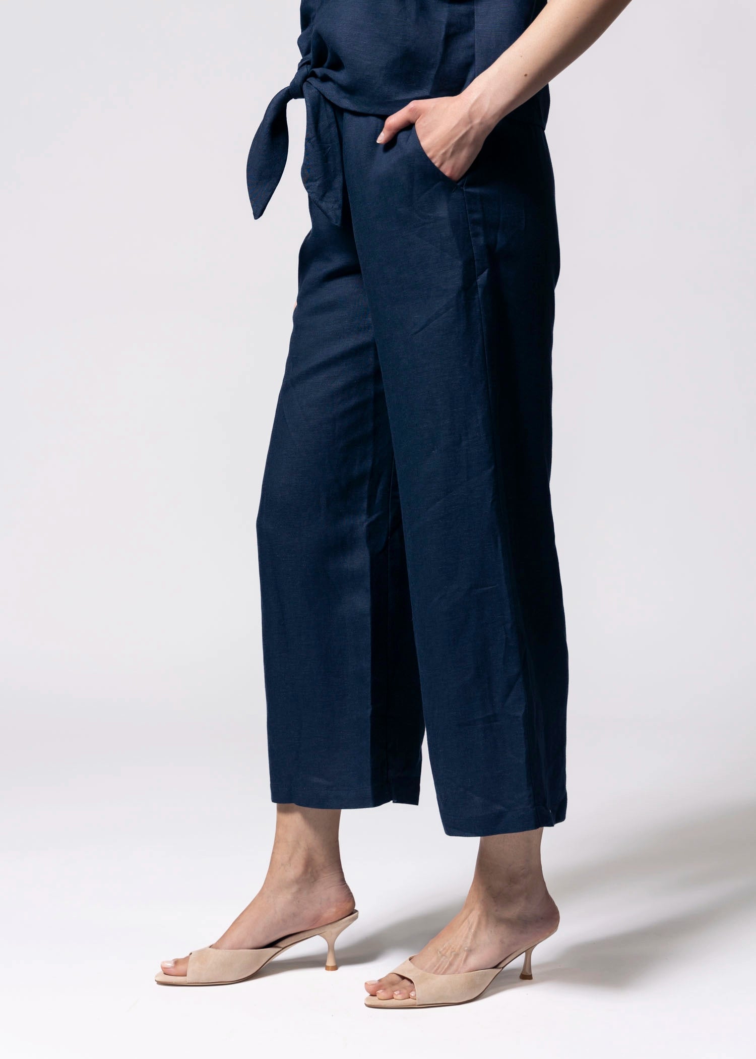 swatch_Navy fifteen twenty mason linen pant