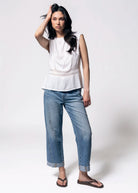 swatch_White kut from the kloth carly lace blouse