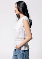 swatch_White kut from the kloth carly lace blouse