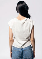 swatch_White gathered t-shirt