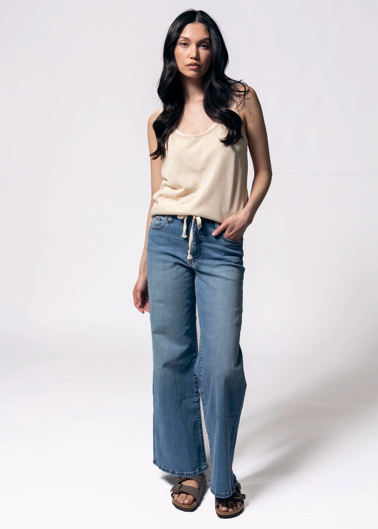 swatch_Light Taupe double layer sheer tank