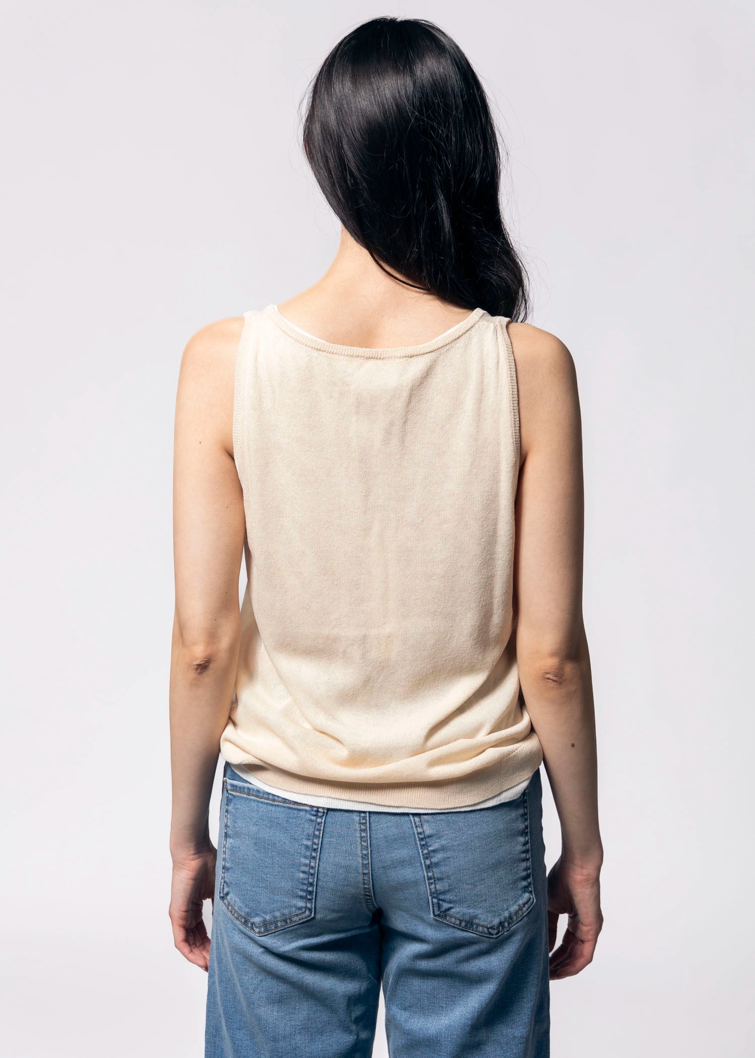 swatch_Light Taupe double layer sheer tank