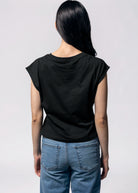 swatch_Black gathered t-shirt