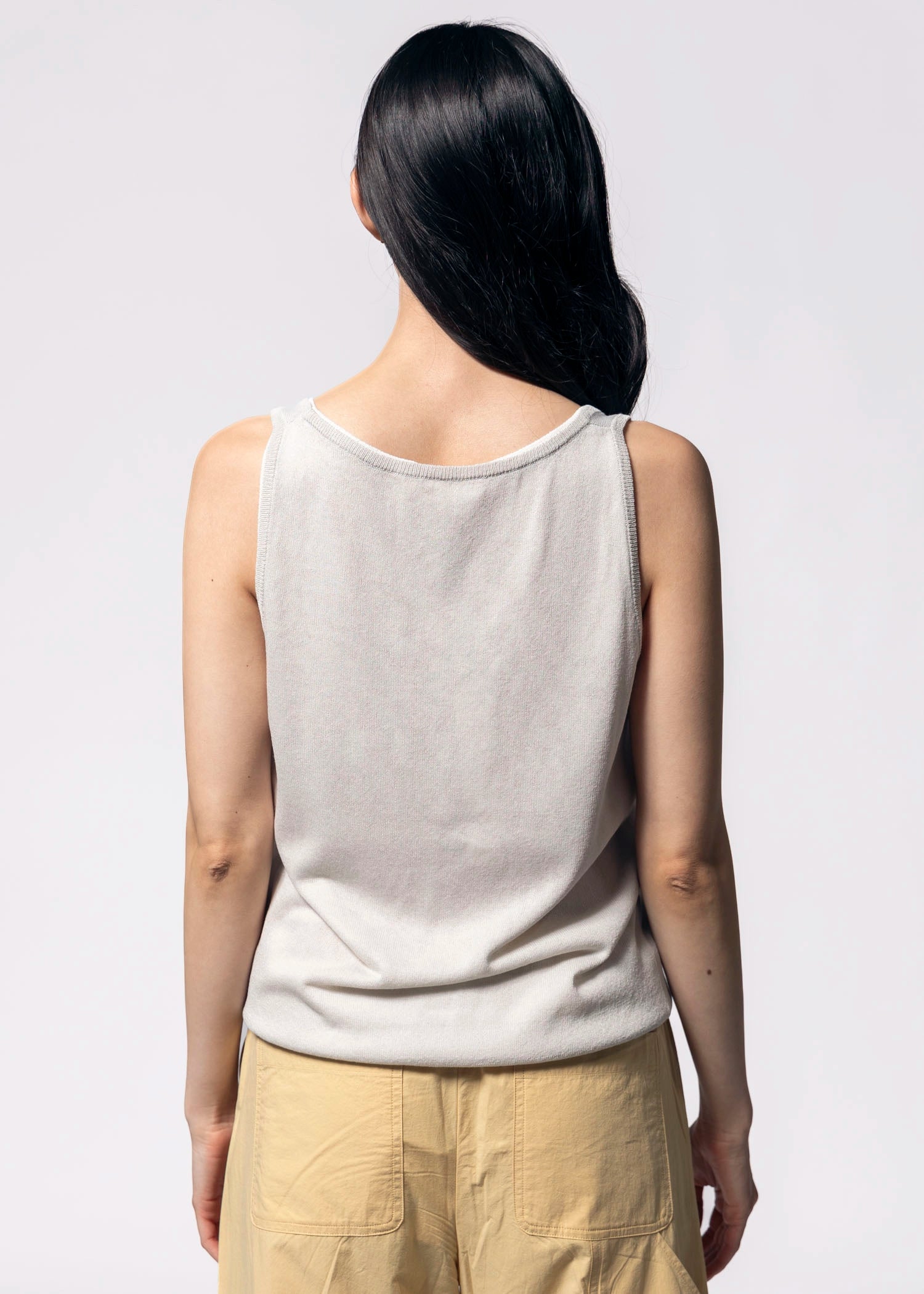 swatch_Icy Grey double layer sheer tank
