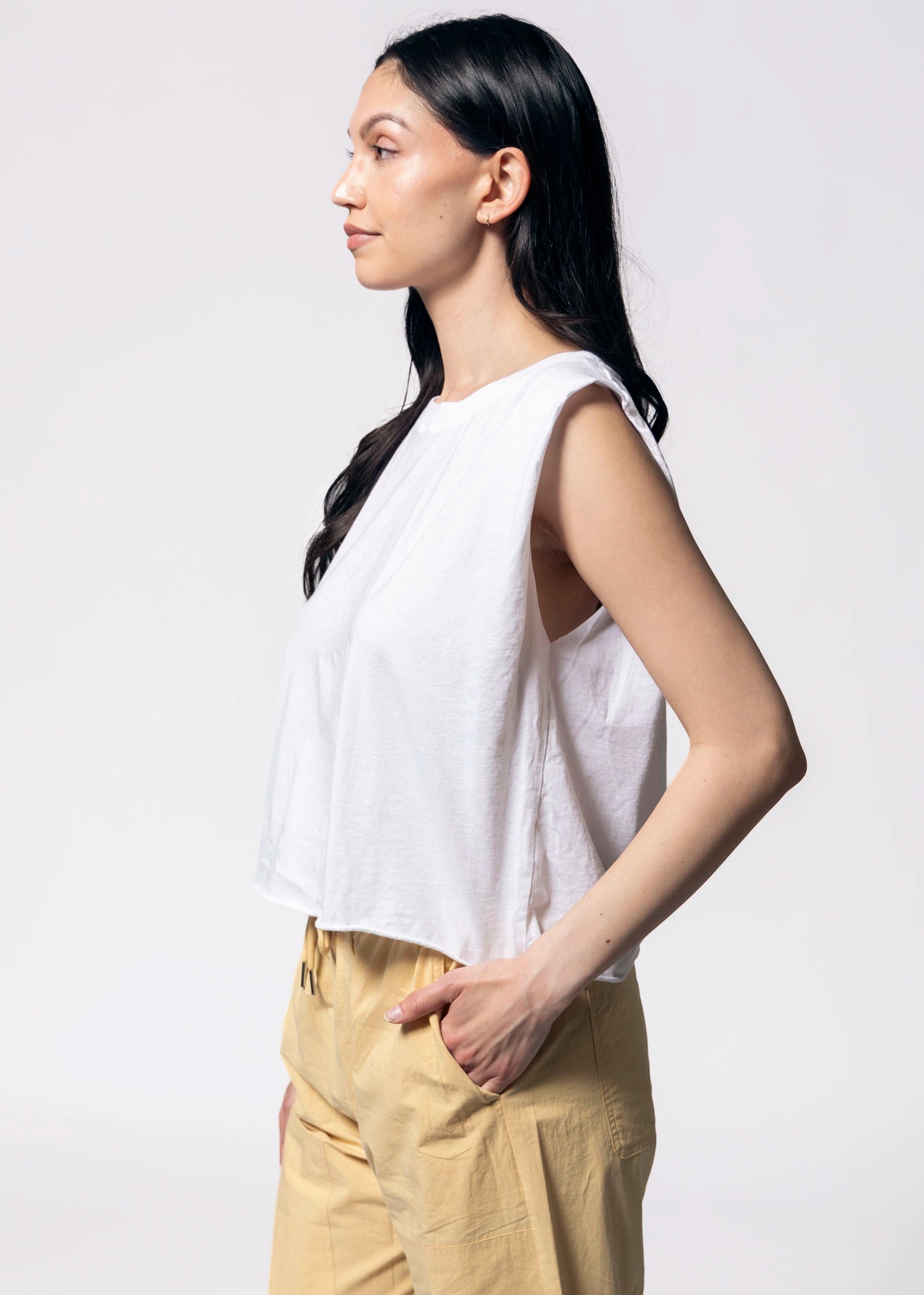 swatch_White project social t belzo muscle tank