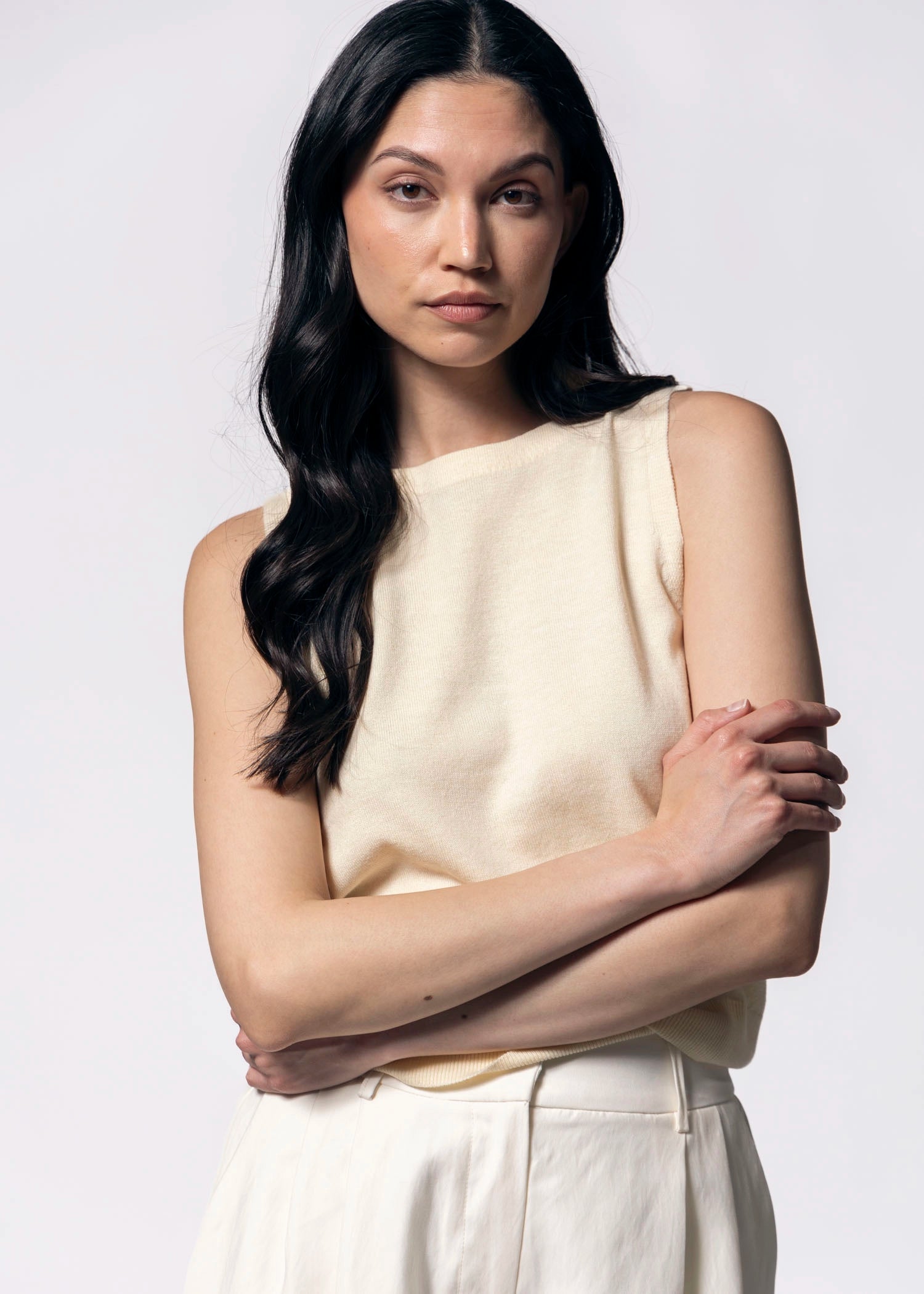 swatch_Butter boatneck sweater tank