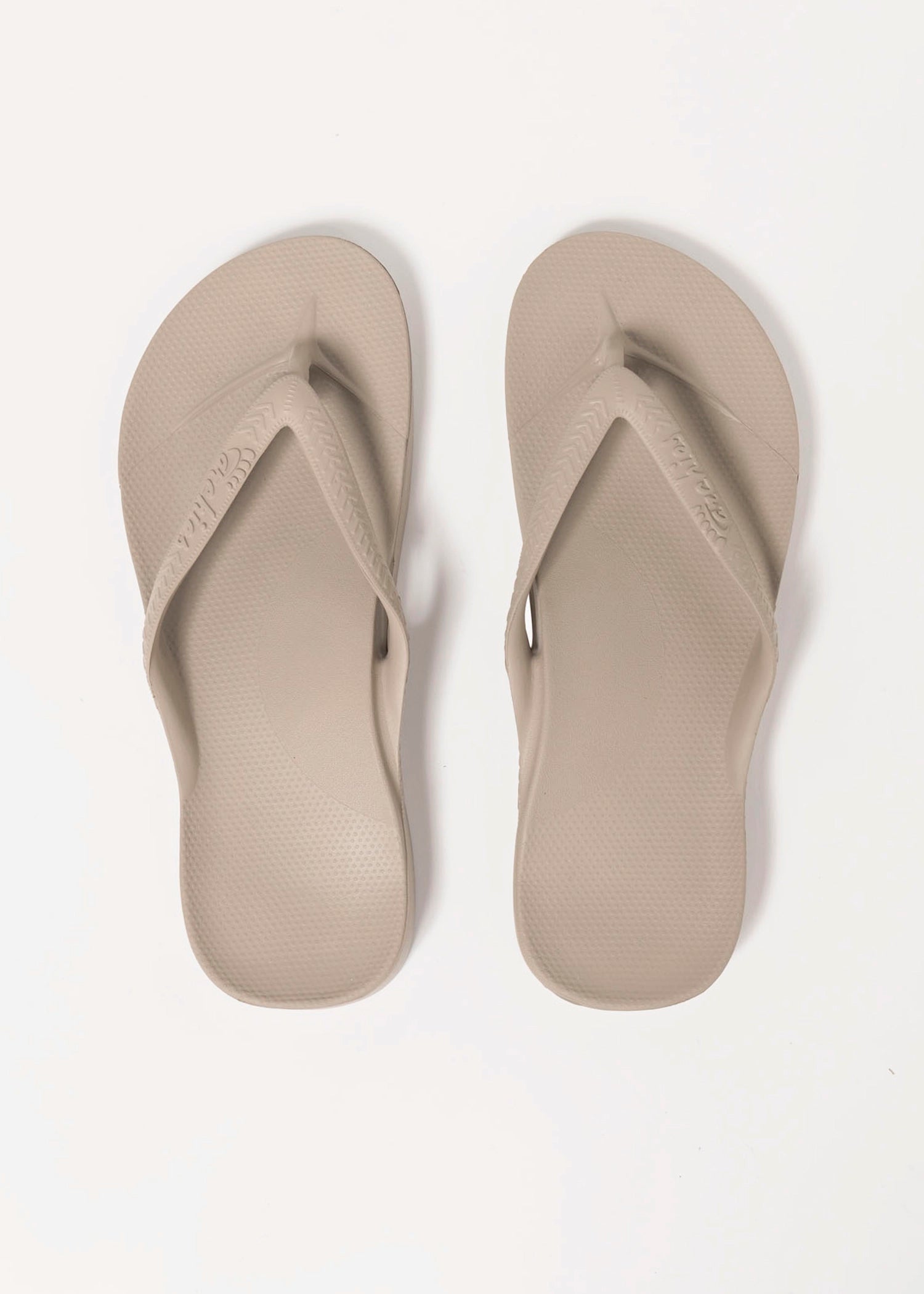 swatch_taupe arch support flip flop flat sandals