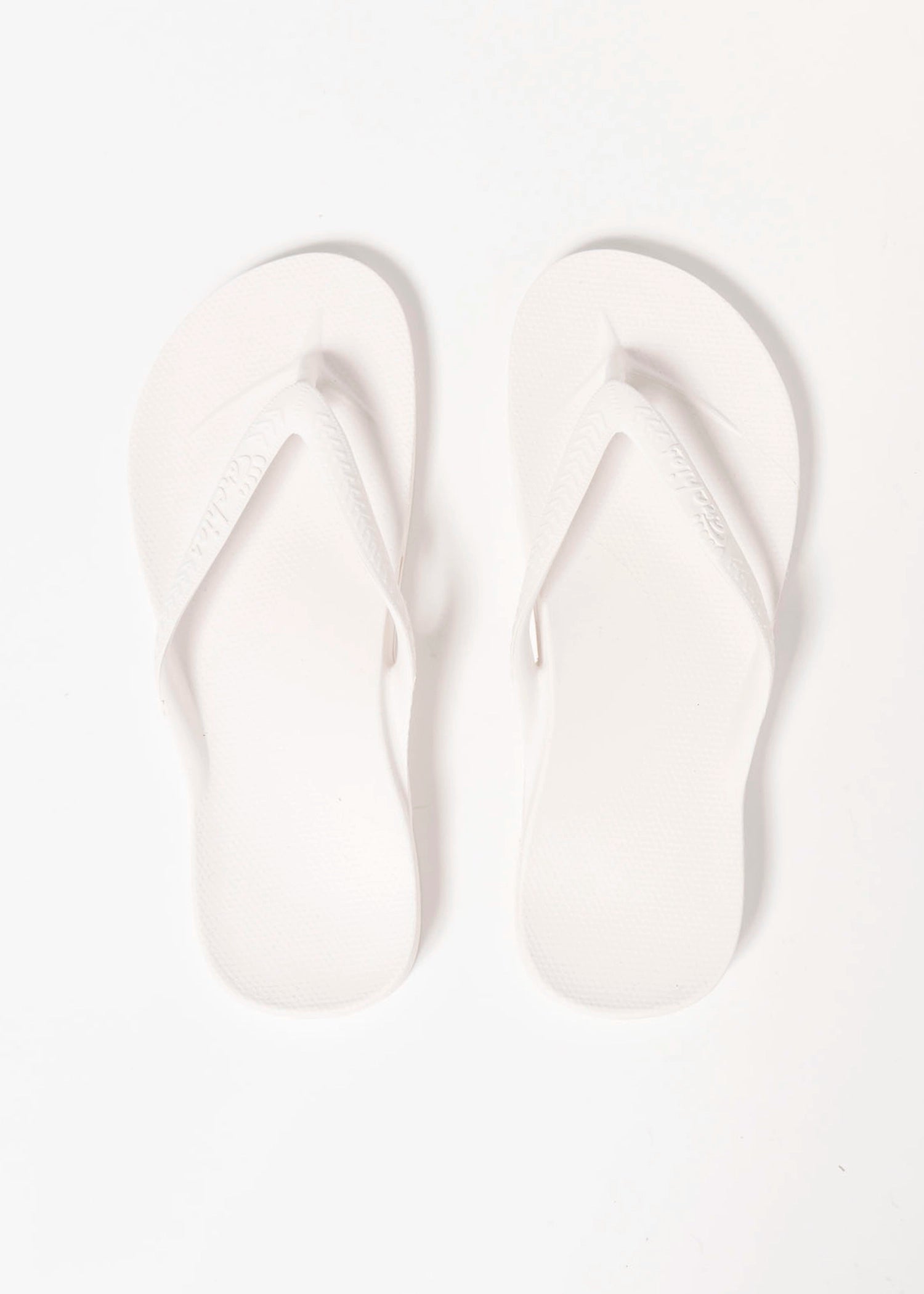 swatch_white arch support flip flop flat sandals