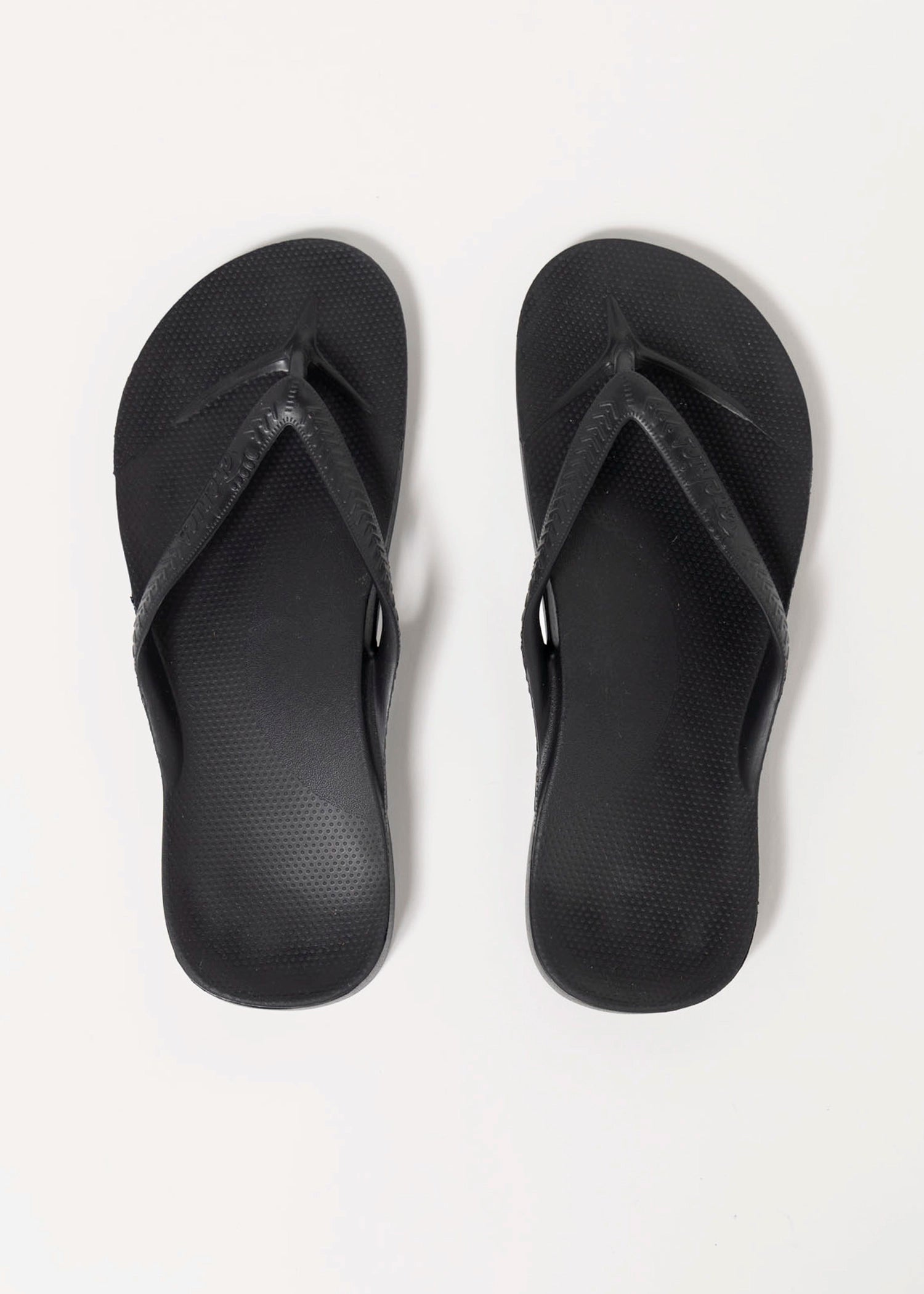swatch_black arch support flip flop flat sandals