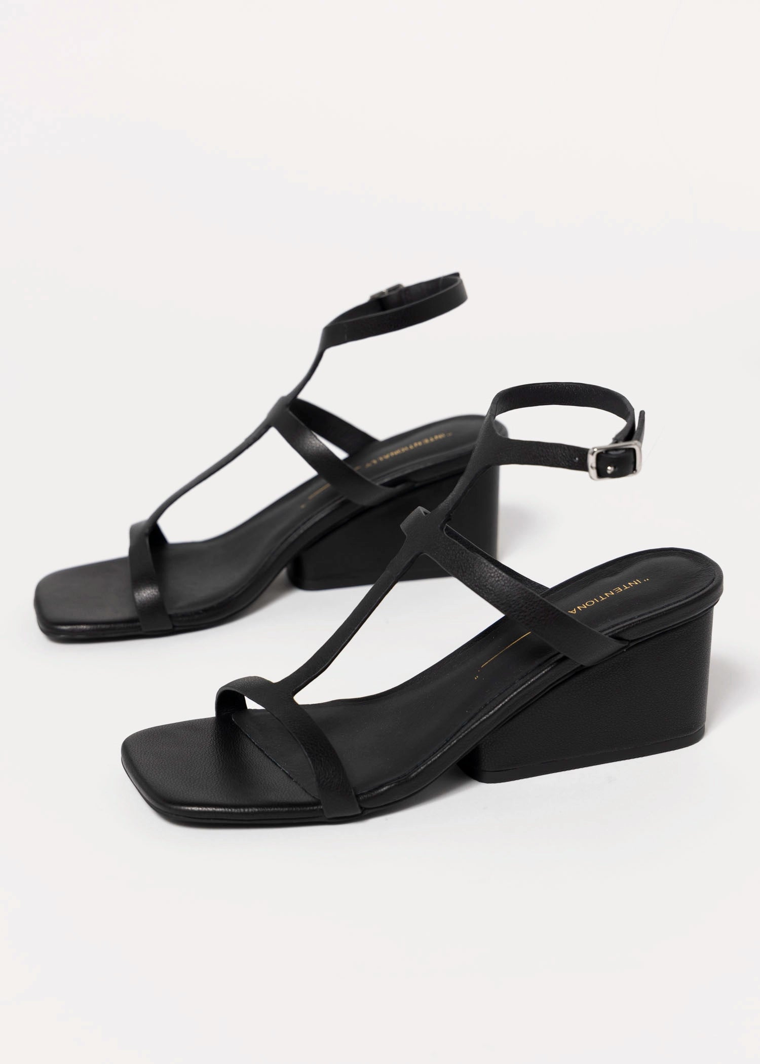 swatch_Black Leather intentionally blank semy wedge sandal