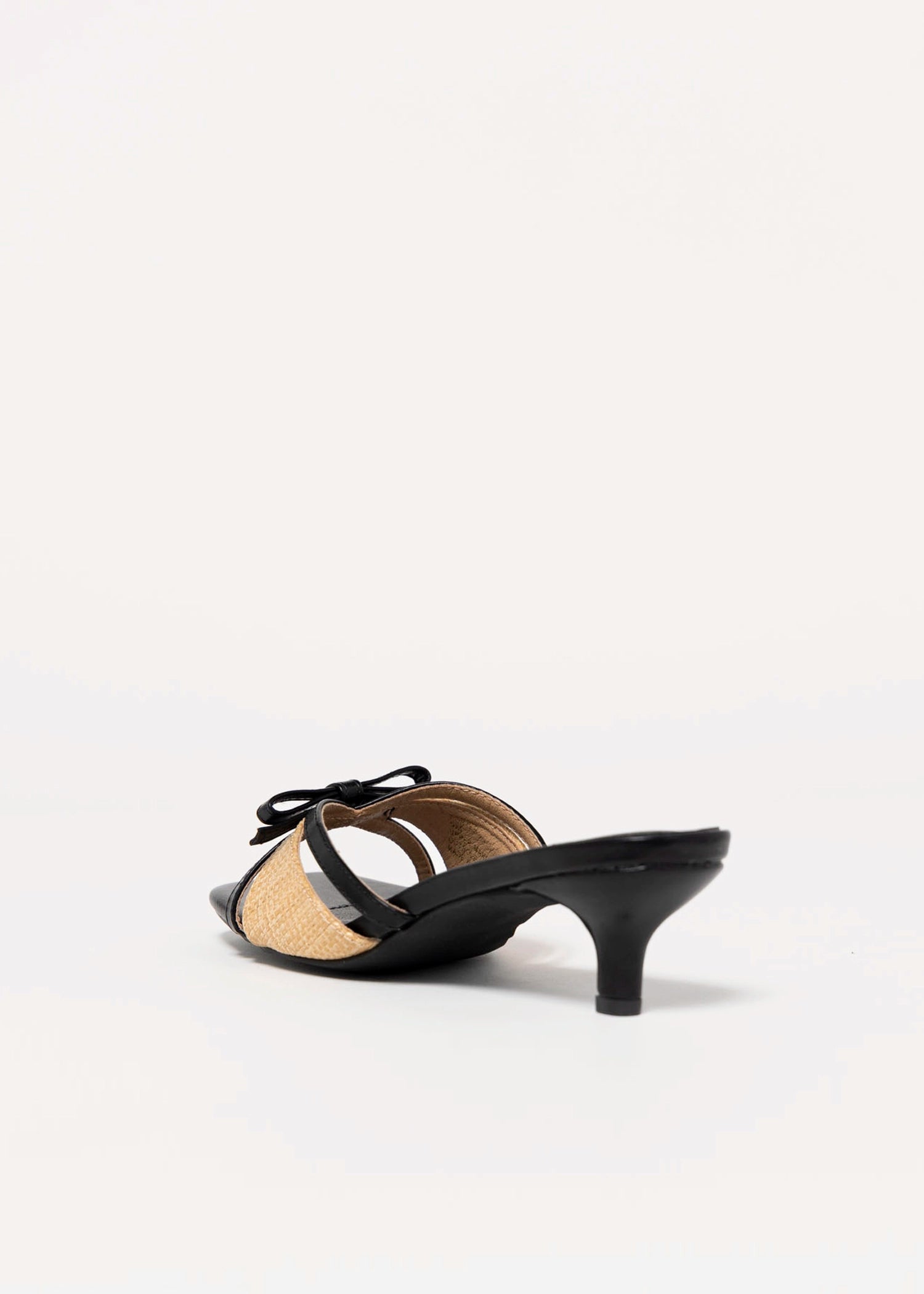 swatch_Black Vegan Leather coconuts porter kitten heel sandal