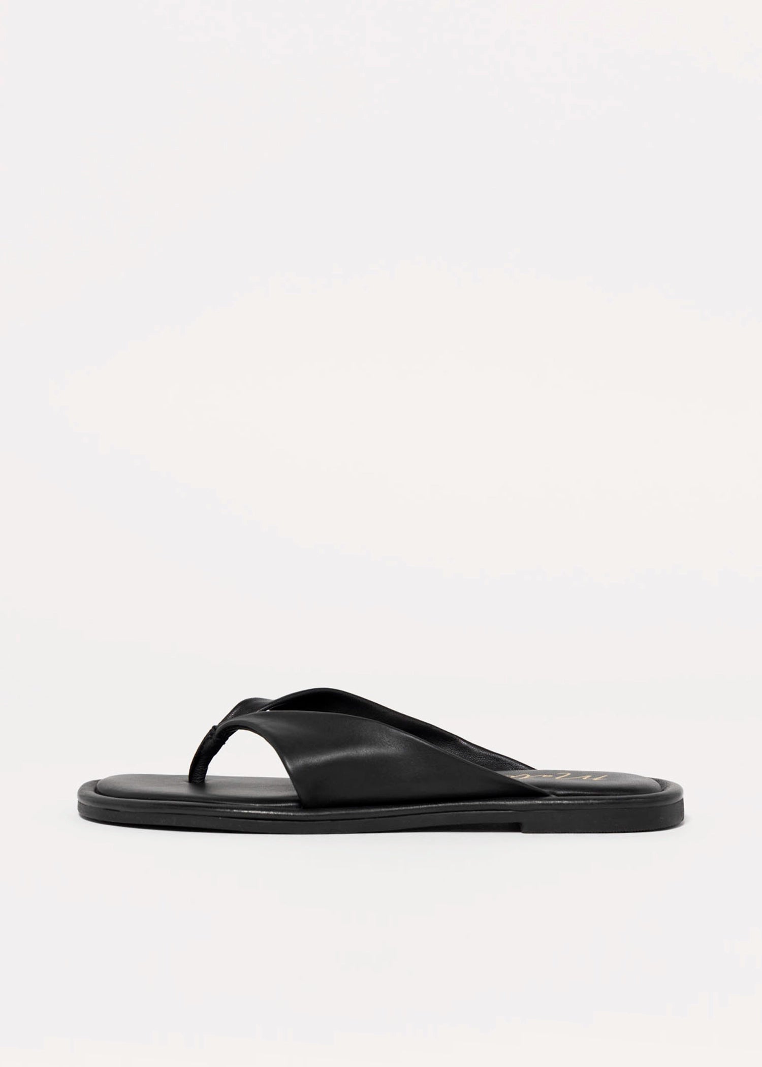 swatch_Black Leather coconuts mirage thong sandal