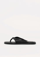 swatch_Black Leather coconuts mirage thong sandal