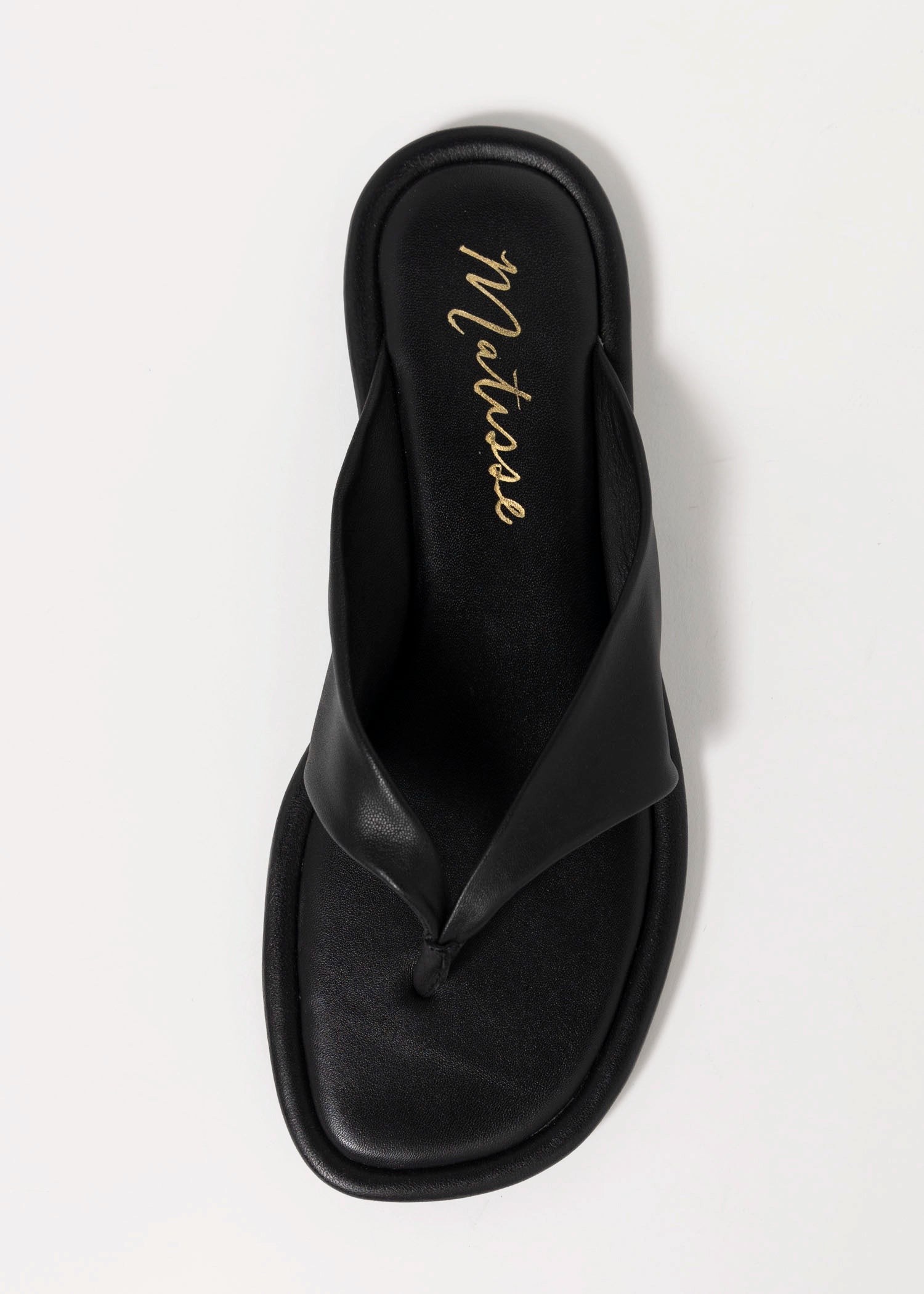 swatch_Black Leather coconuts mirage thong sandal
